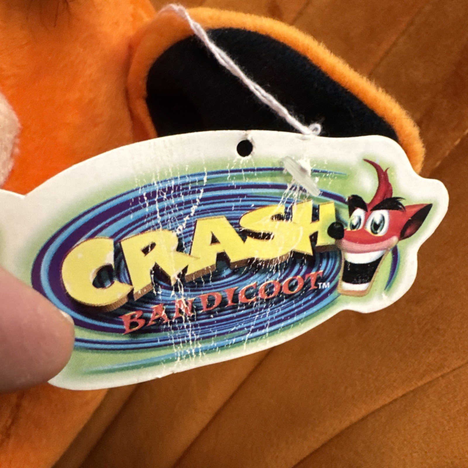 Vintage 20-inch 2001 Crash Bandicoot plush Play By Play Universal Studios Tagged
