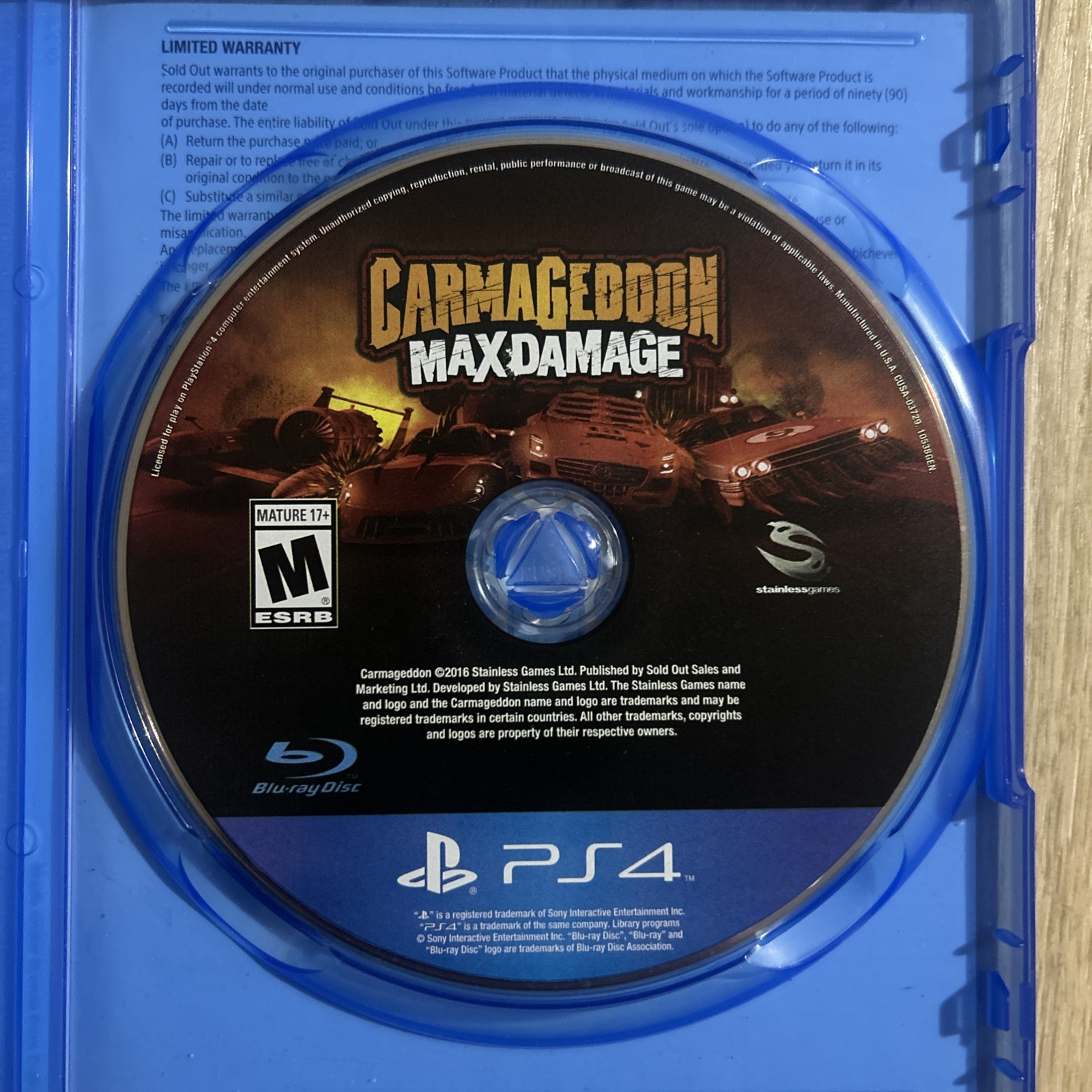 Carmageddon: Max Damage (Sony PlayStation 4, 2016)