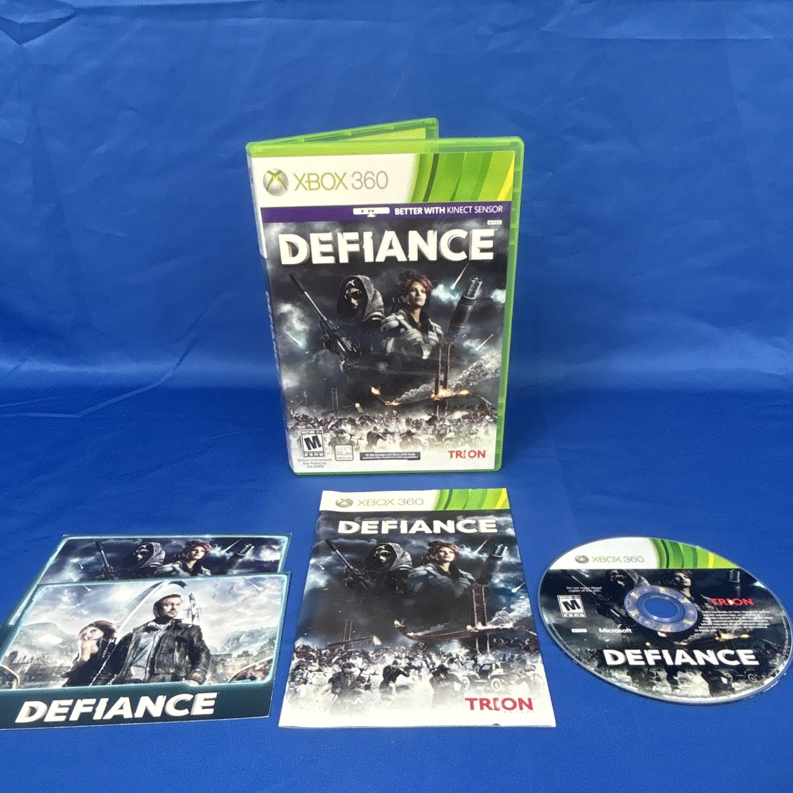 Trion Worlds Defiance Xbox 360 2013 M NTSC-U/C Shooter Manual Included