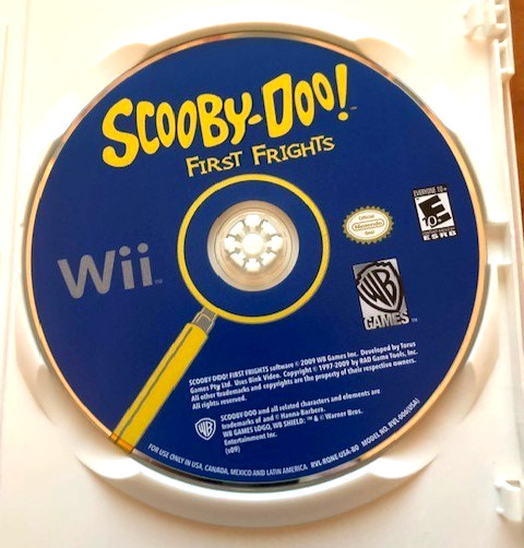 Scooby-Doo First Frights Nintendo Wii – includes instruction manual, disk, case