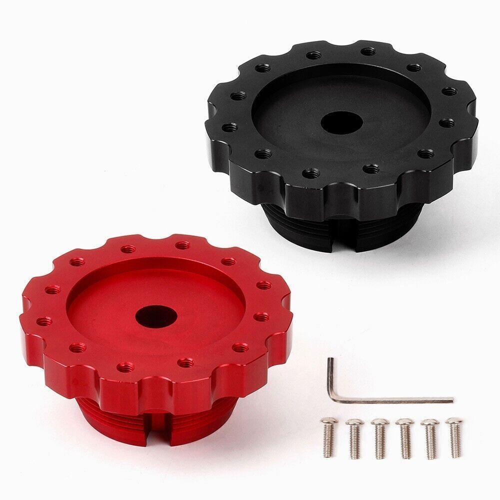 New Black/Red 74mm Steering Wheel Adapter Converter for PXN V10 Steering Wheel