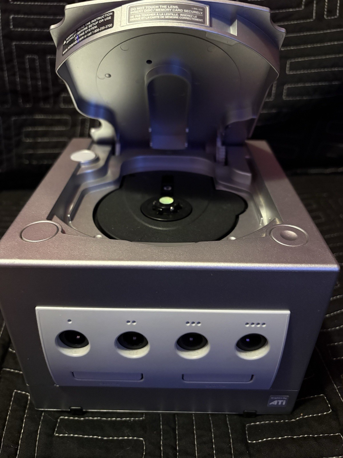 Nintendo GameCube Console Platinum DOL-101 NTSC-U/C Composite RCA Tested.