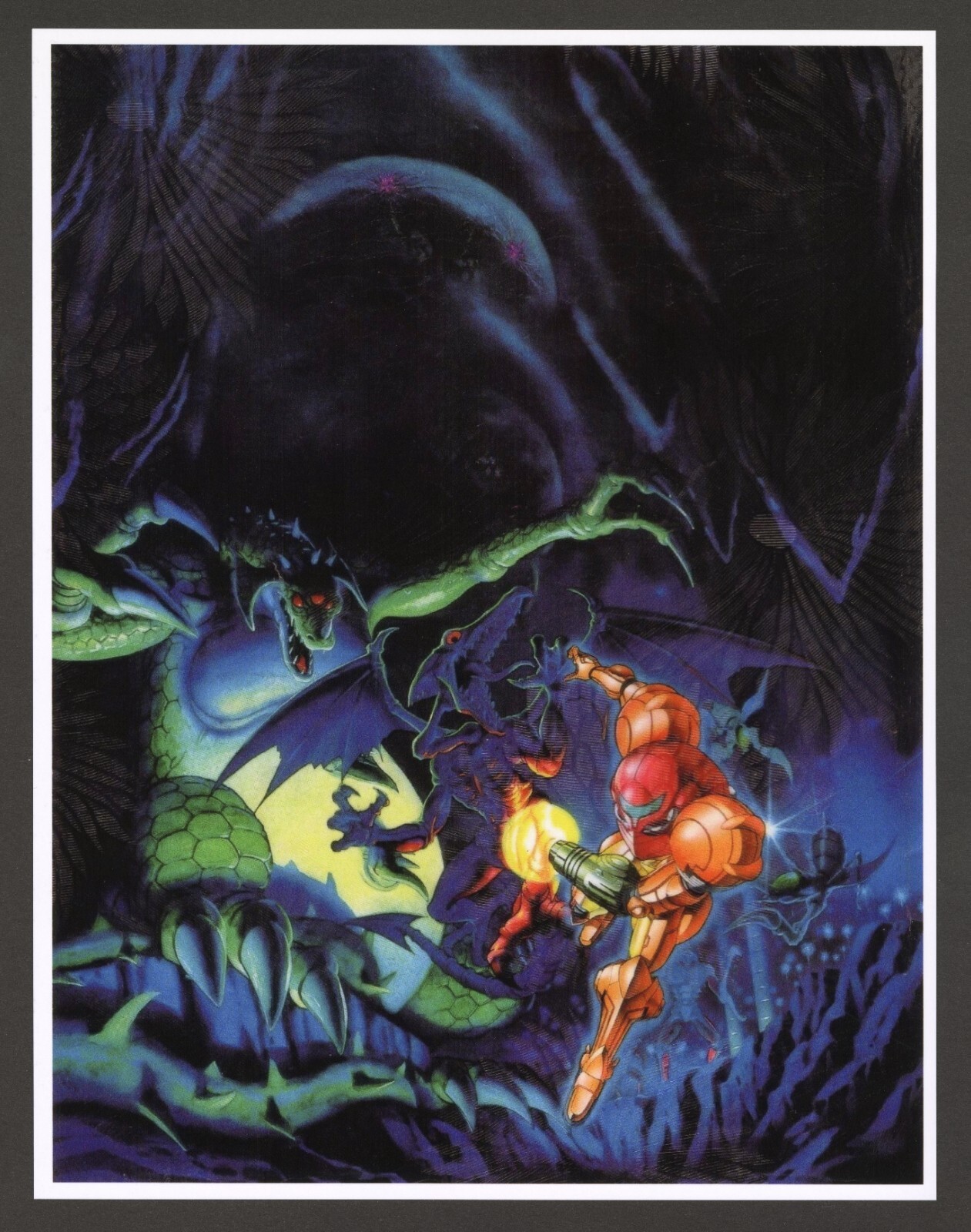 Super Metroid Super Nintendo SNES 1994 Game Wall Art Print Poster Samus – Glossy