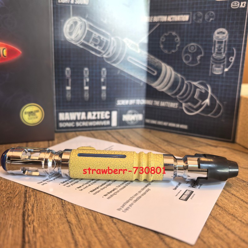 Doctor Who 9th Metal Screwdriver Replica Led Scalable Halloween Cosplay Prop