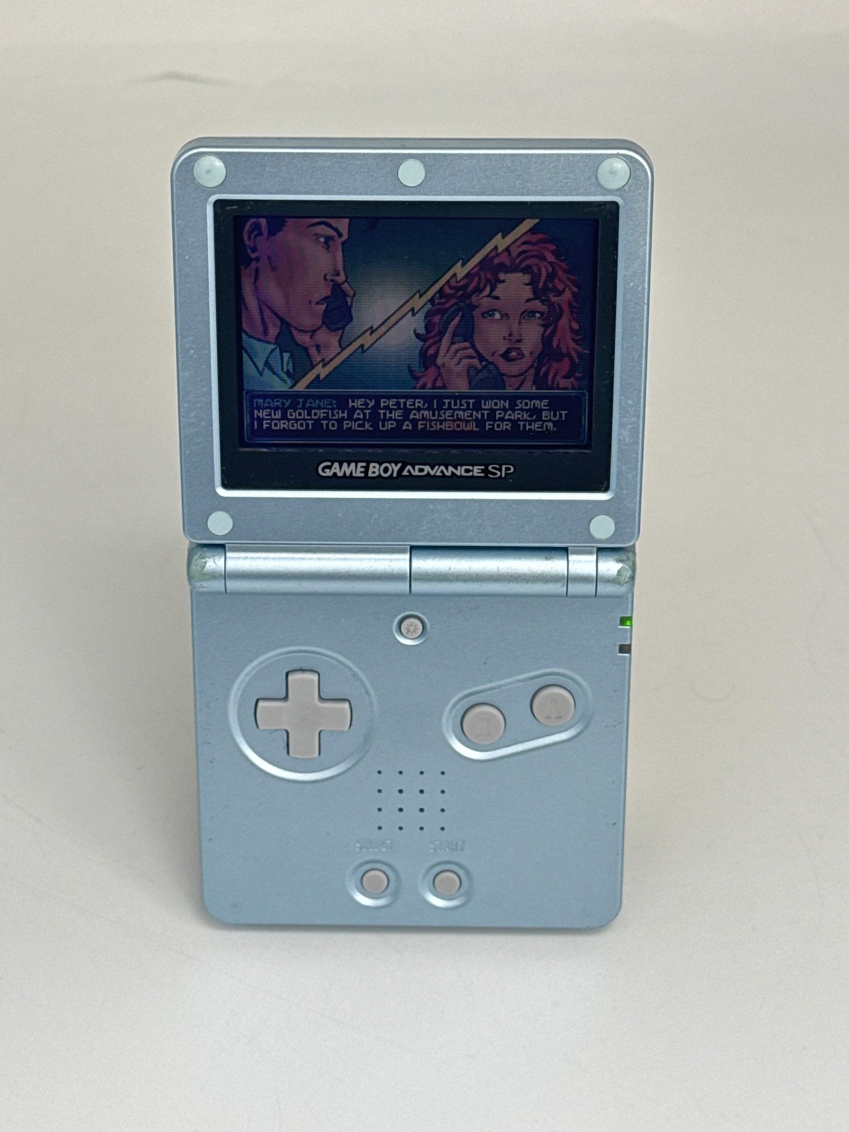 Nintendo Game Boy Advance SP AGS-001 Blue Console #649 w/ Charger