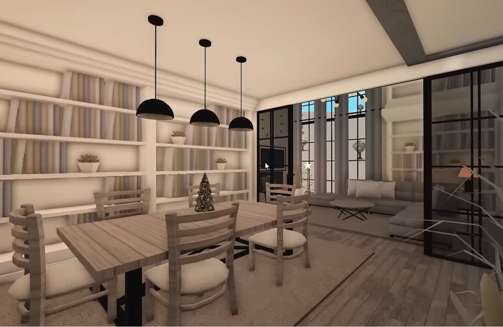 MODERN WINTER MANSION BLOXBURG.CHECK DESCRIP.FAST BUILDER FOR CHEAP PRICE