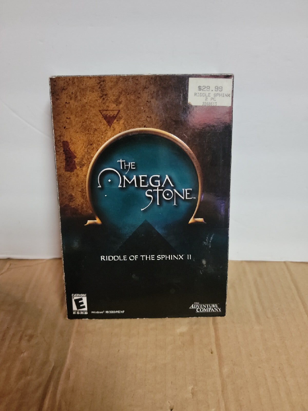 The Omega Stone Riddle of the Sphinx 2 The Adventure Company Box PC Game / 723-1