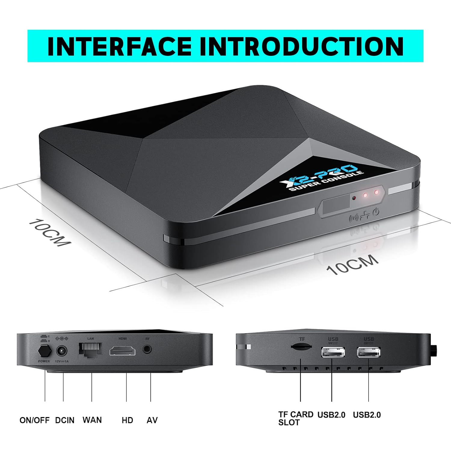 Consola de juegos retro, X2 Pro con más de 60.000 juegos