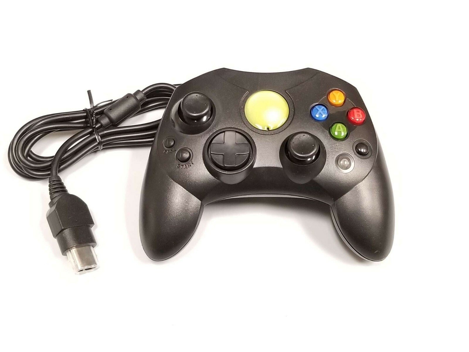 Old Skool Black Wired S-Type Controller for (Original XBOX) *OPEN BOX*