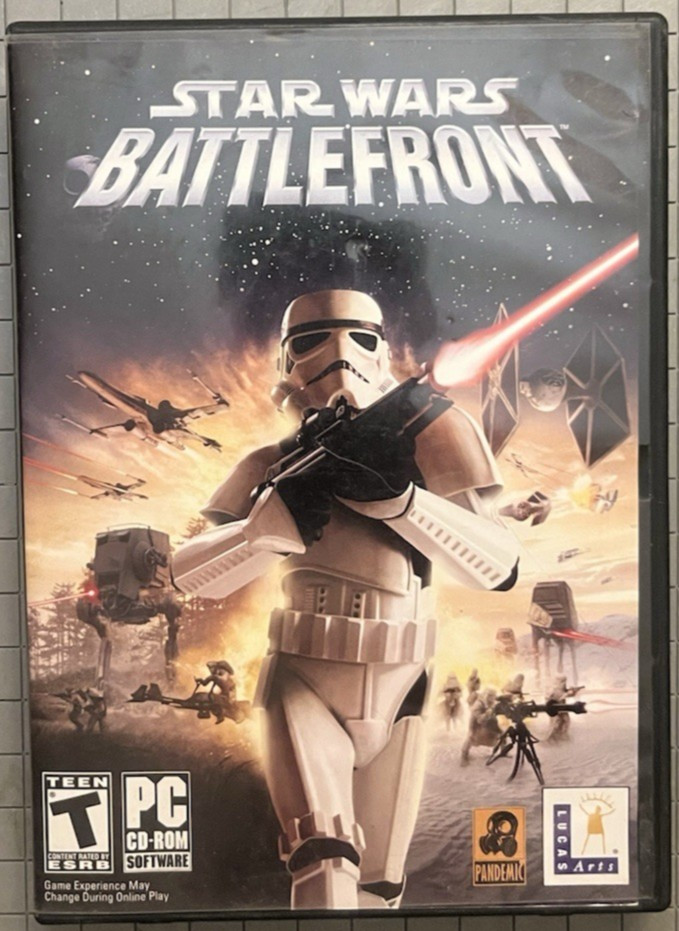 Star Wars Battlefront (PC, 2004) Clamshell Case • 3‑Disc Set + Manual LucasArts