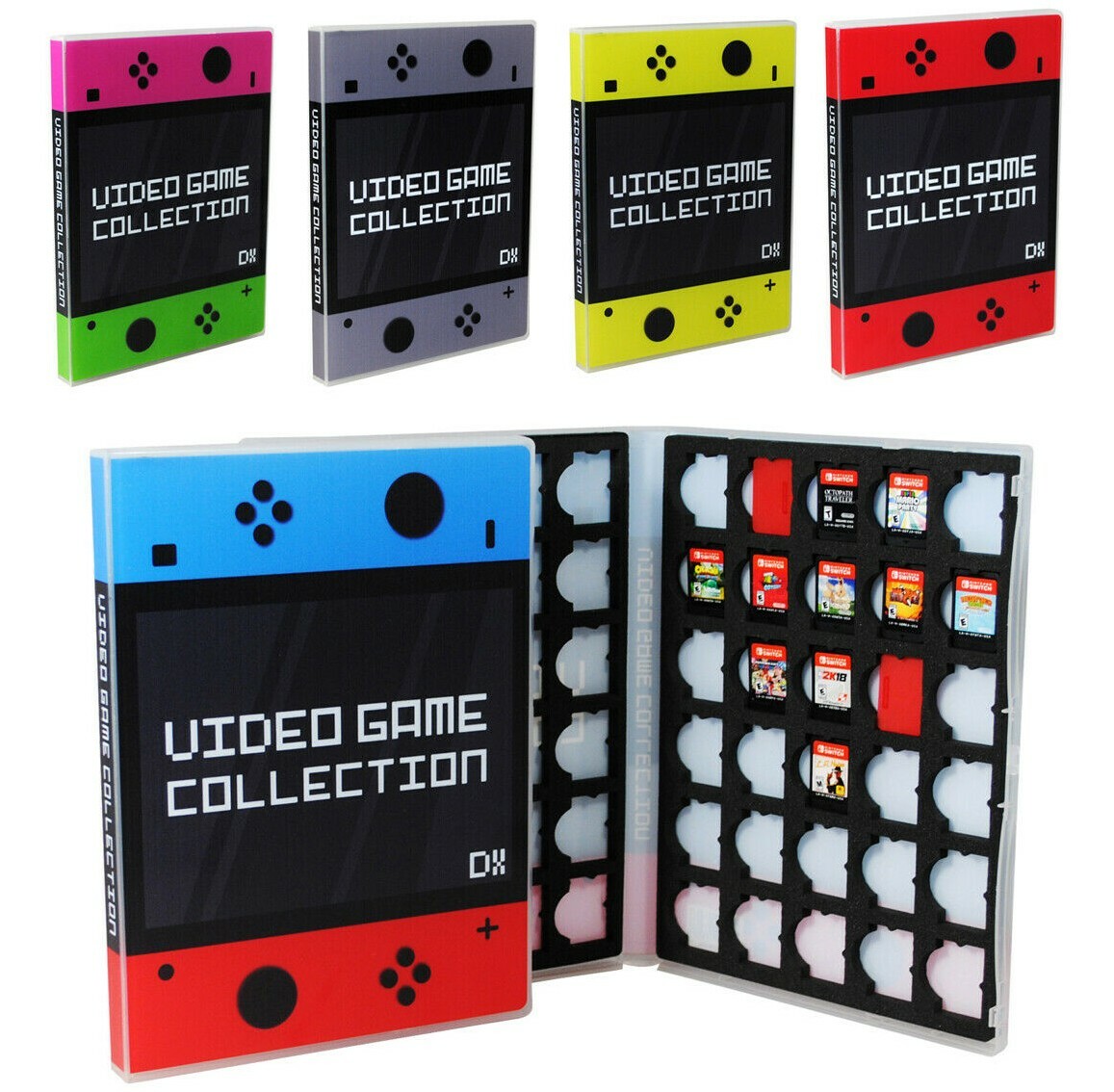 Nintendo Switch Cartridge Case, Holds 60 Video Games, Console DX