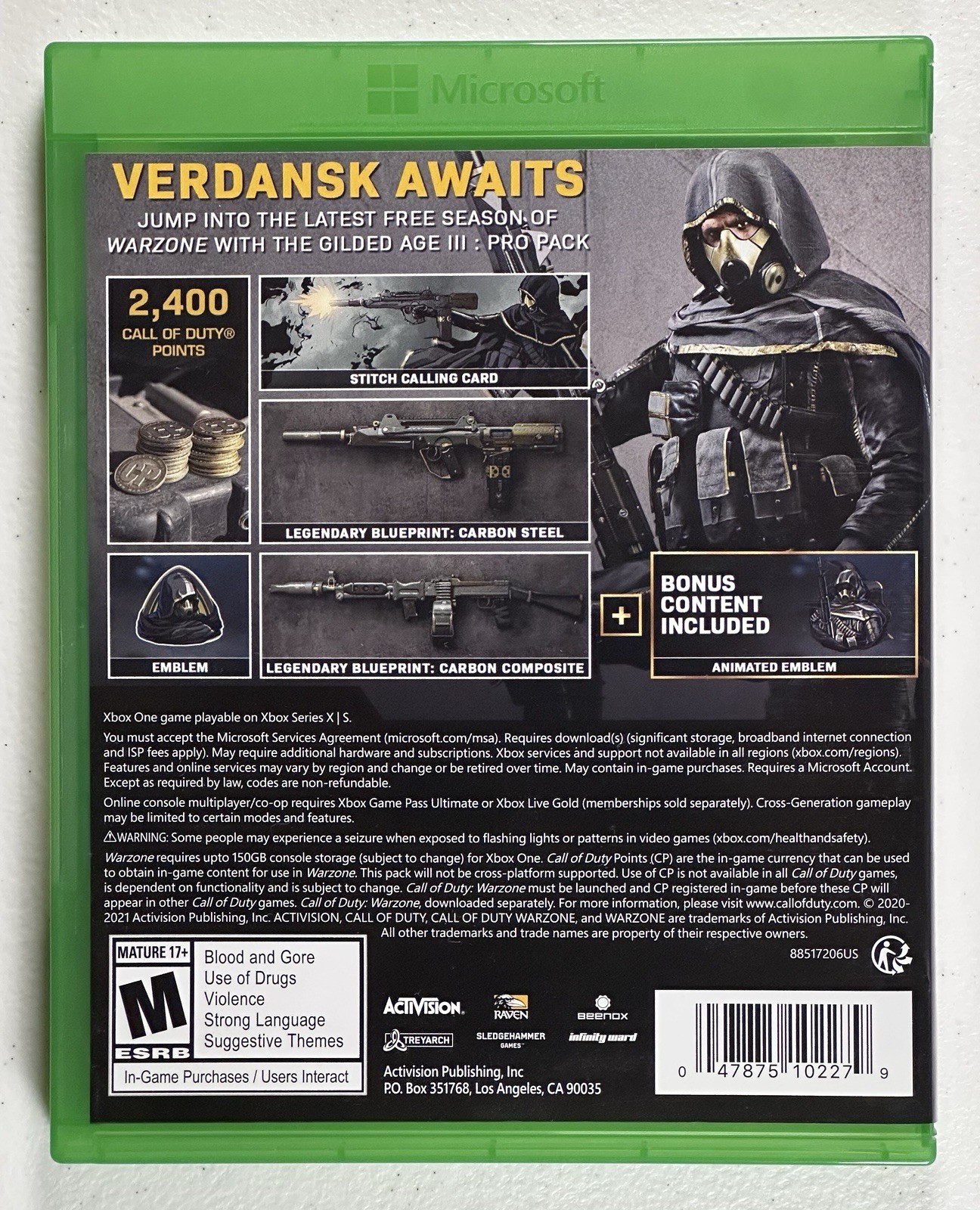 Call of Duty: Warzone – Gilded Age III: Pro Pack (Xbox One) NO DISC/CODE!
