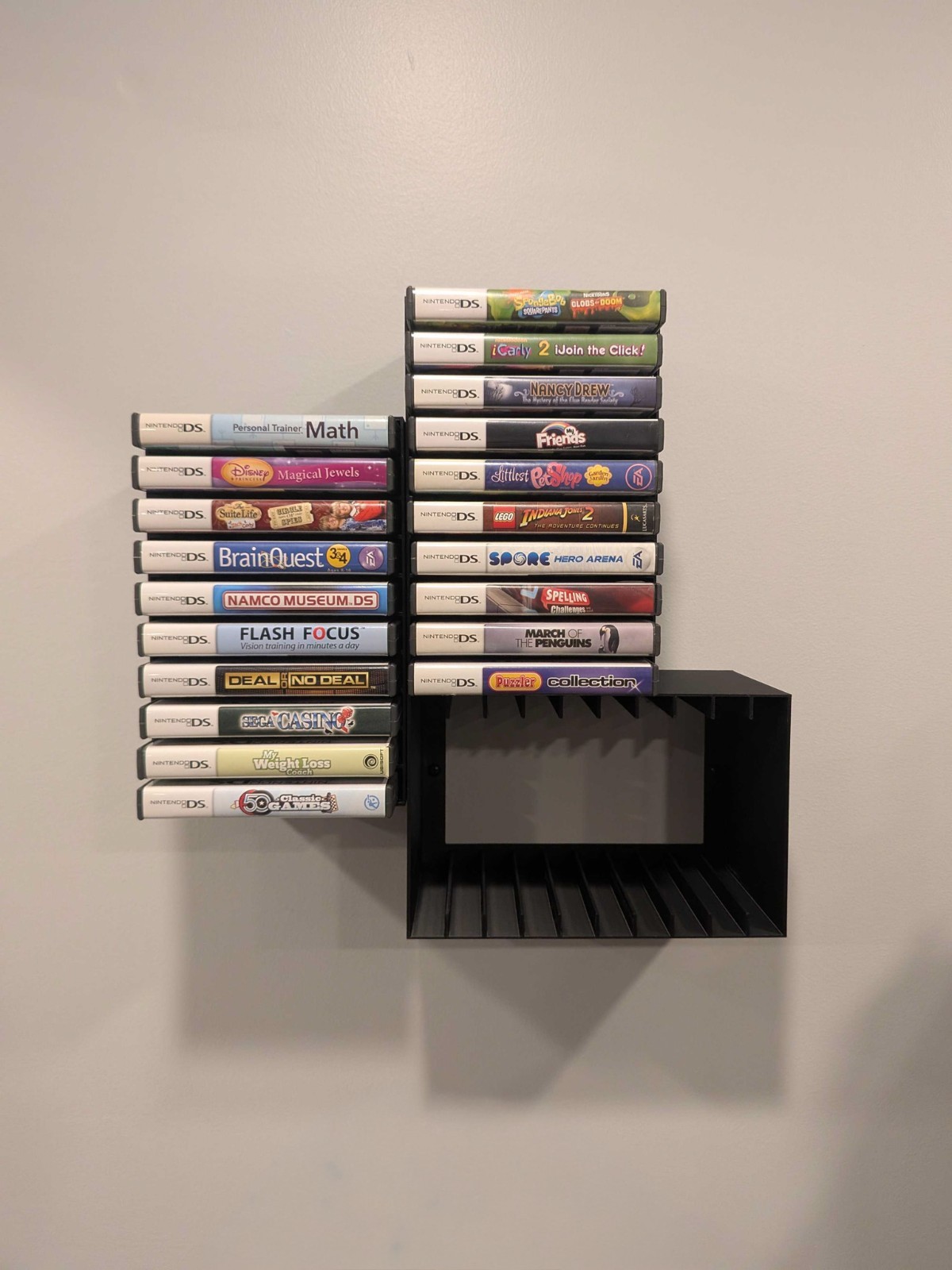 Nintendo DS Video Game Case Wall Mount / Organizer / Display