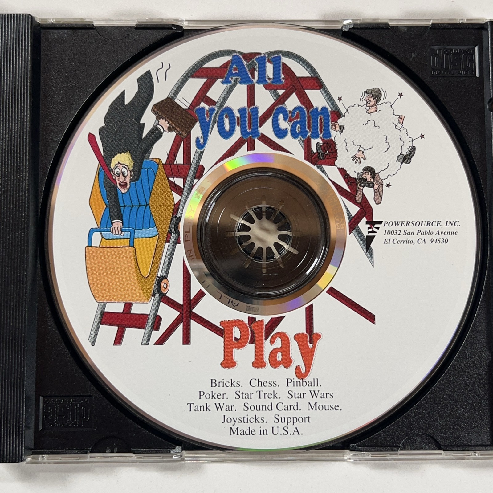 VTG All You Can Play PC CD-ROM 50+ Games Shareware Collection MS-DOS Windows 3.1