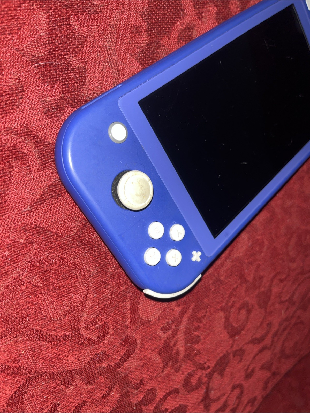 Nintendo Switch Lite Blue 32GB Console Broken FOR PARTS READ! Screen Black