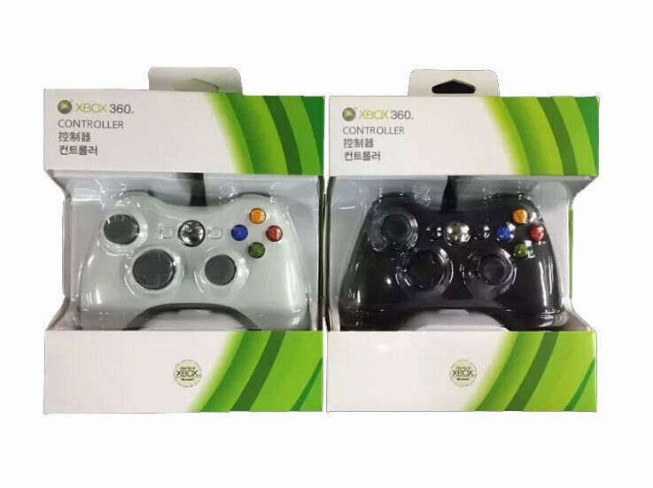 Microsoft Xbox 360 Wired USB2.0 Game Controller PC Windows 11/10/8/7/XP Gamepad!