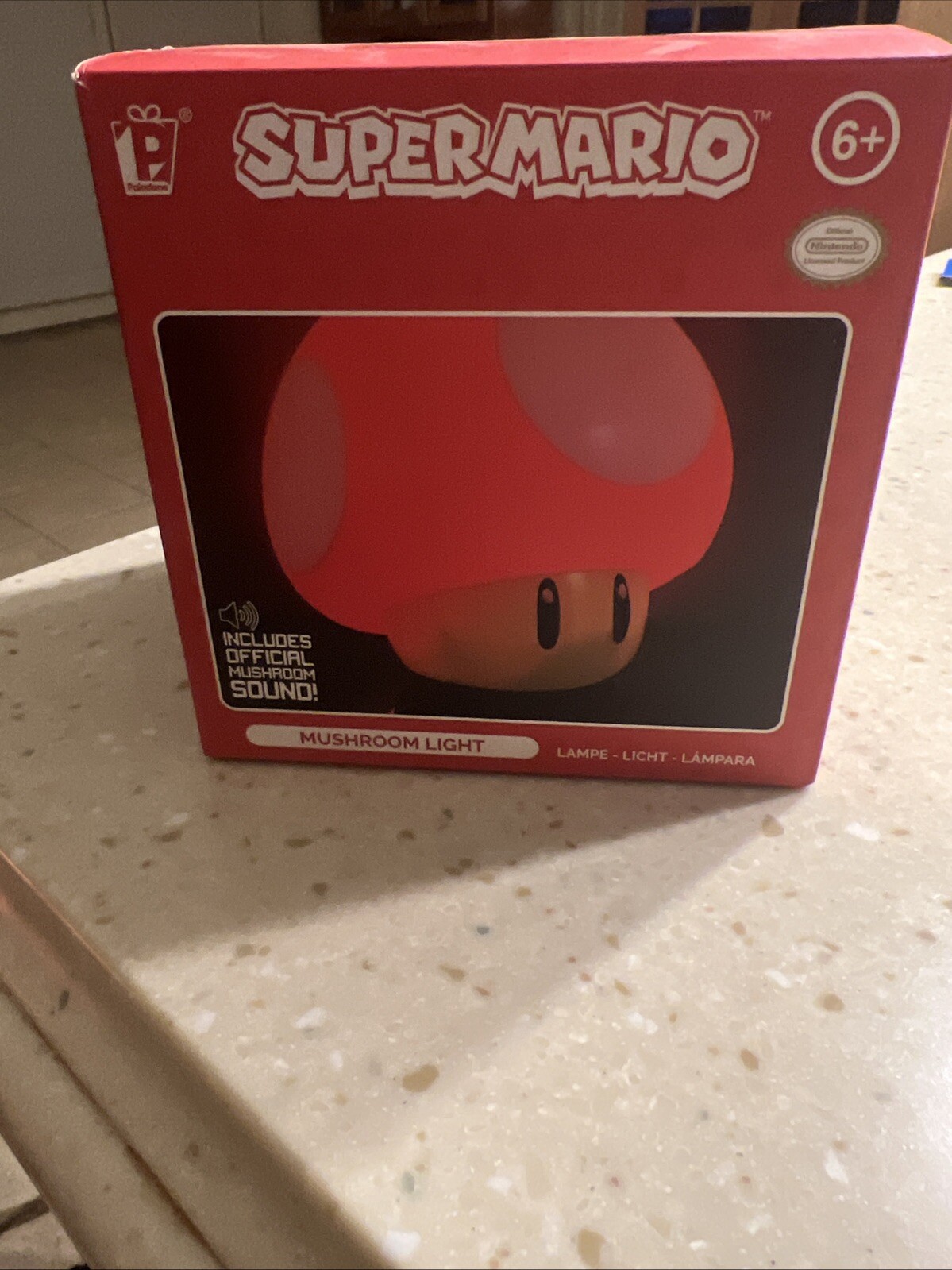 Super Mario Mushroom Light Official Nintendo Lights Up Red And Makes Sound
