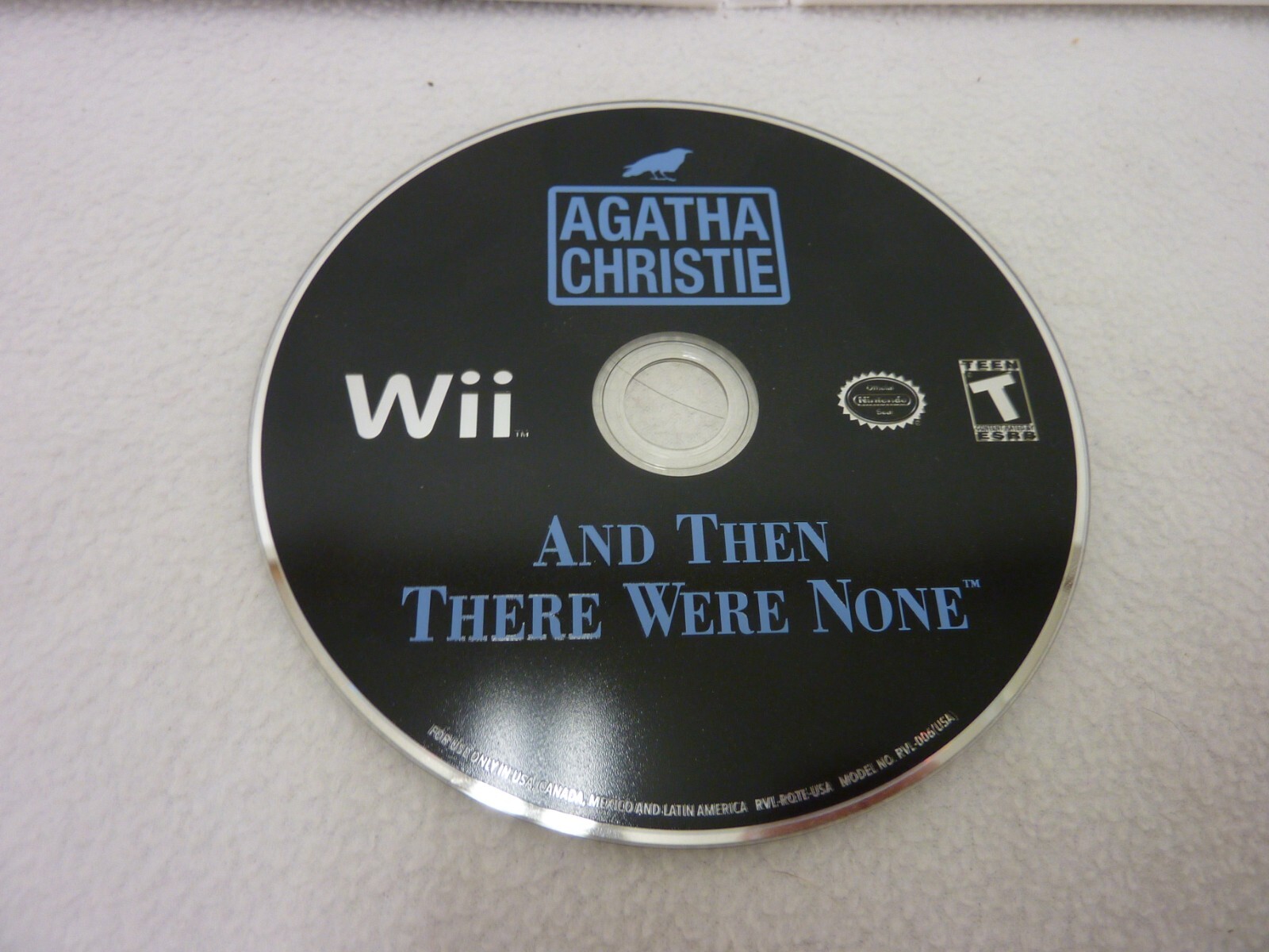 NINTENDO Wii AGATHA CHRISTIE : AND THEN THERE WERE NONE 2007 TESTED BOOKLET