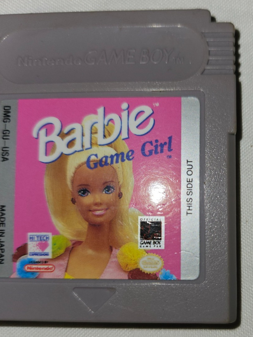 Barbi Game Girl Cartridge Only Authentic Nintendo Game Boy DMG USA 1992 Gameboy