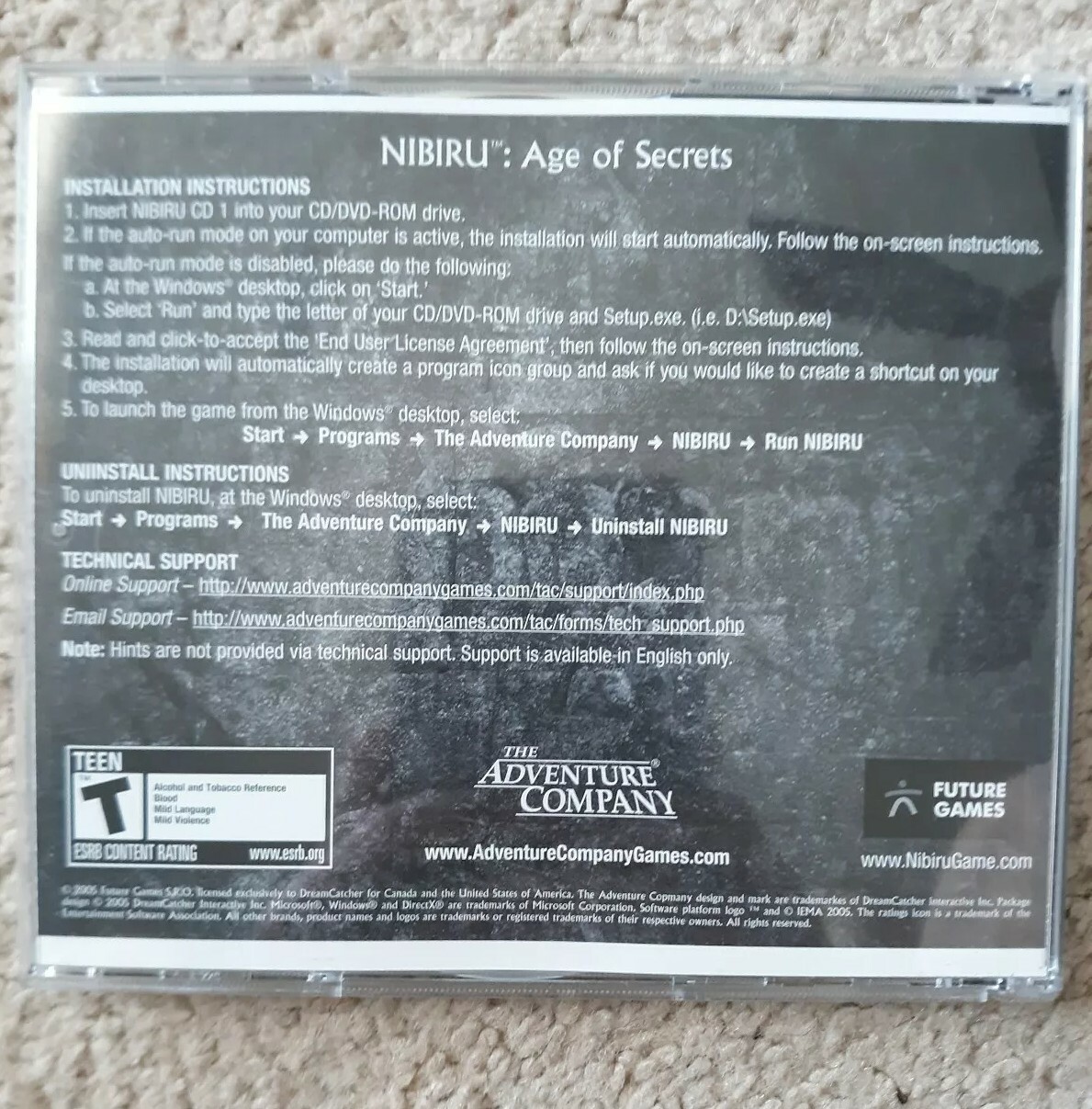 NiBiRu Age Of Secrets PC Games Windows The adventure Company – Ships Free !!!