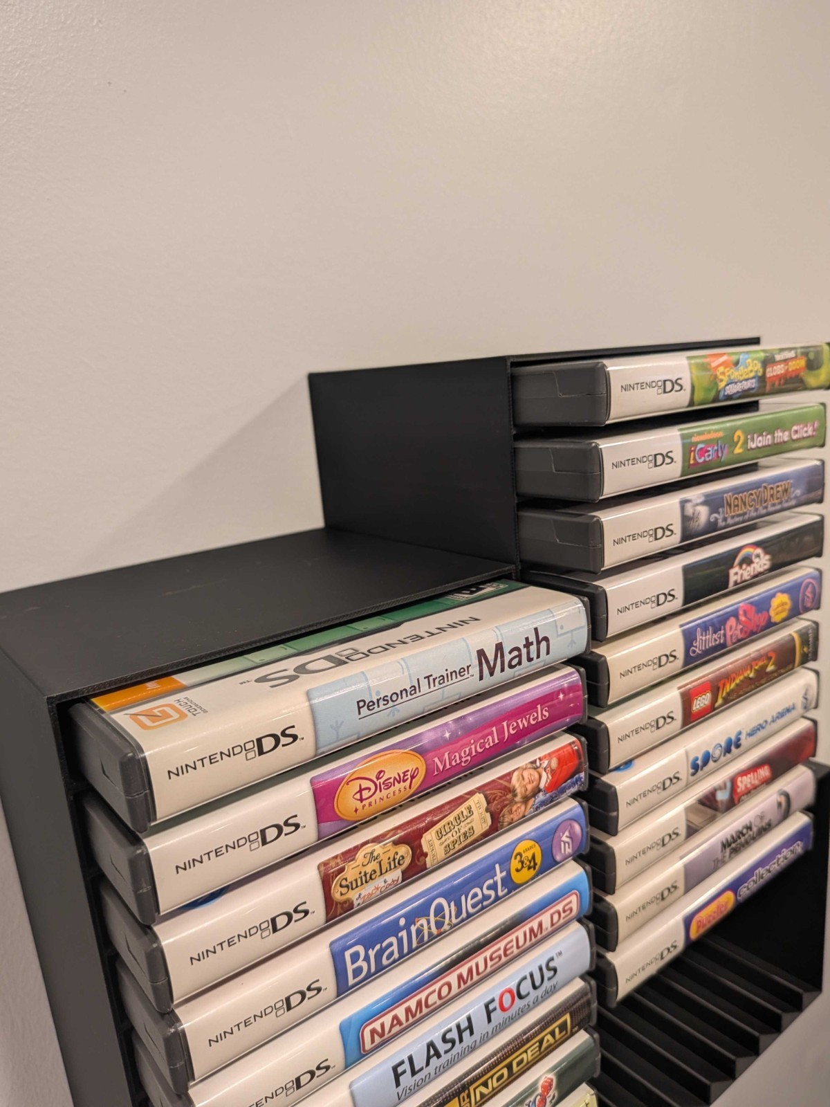 Nintendo DS Video Game Case Wall Mount / Organizer / Display