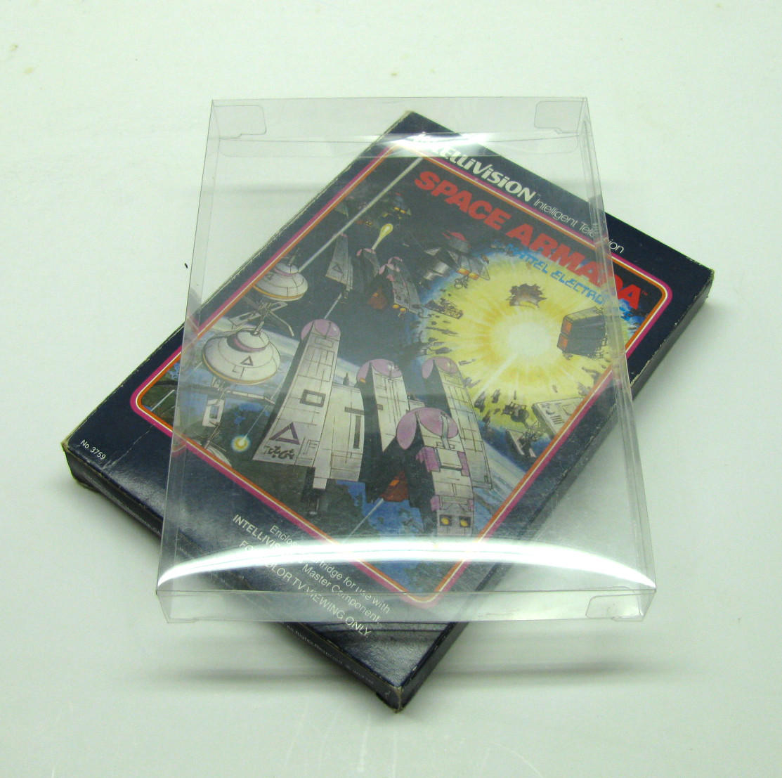 10X INTELLIVISION GAME CIB (SIZE B) – CLEAR PLASTIC PROTECTIVE BOX PROTECTORS