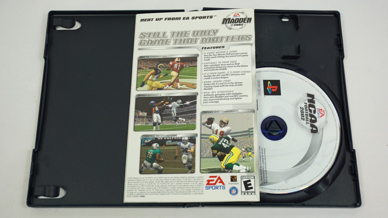 NCAA Football 2002 PS2 CIB (Sony PlayStation 2) Complete with Reg Card & Manual