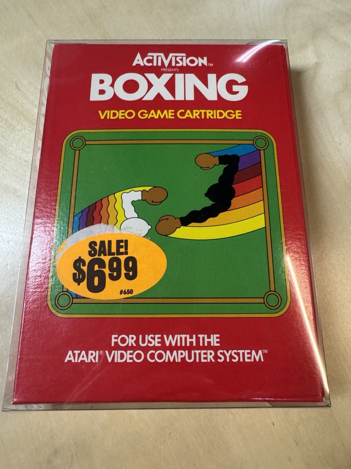 Activision Boxing Atari 2600 Video Game Cartridge AG-002 with Box and Manual
