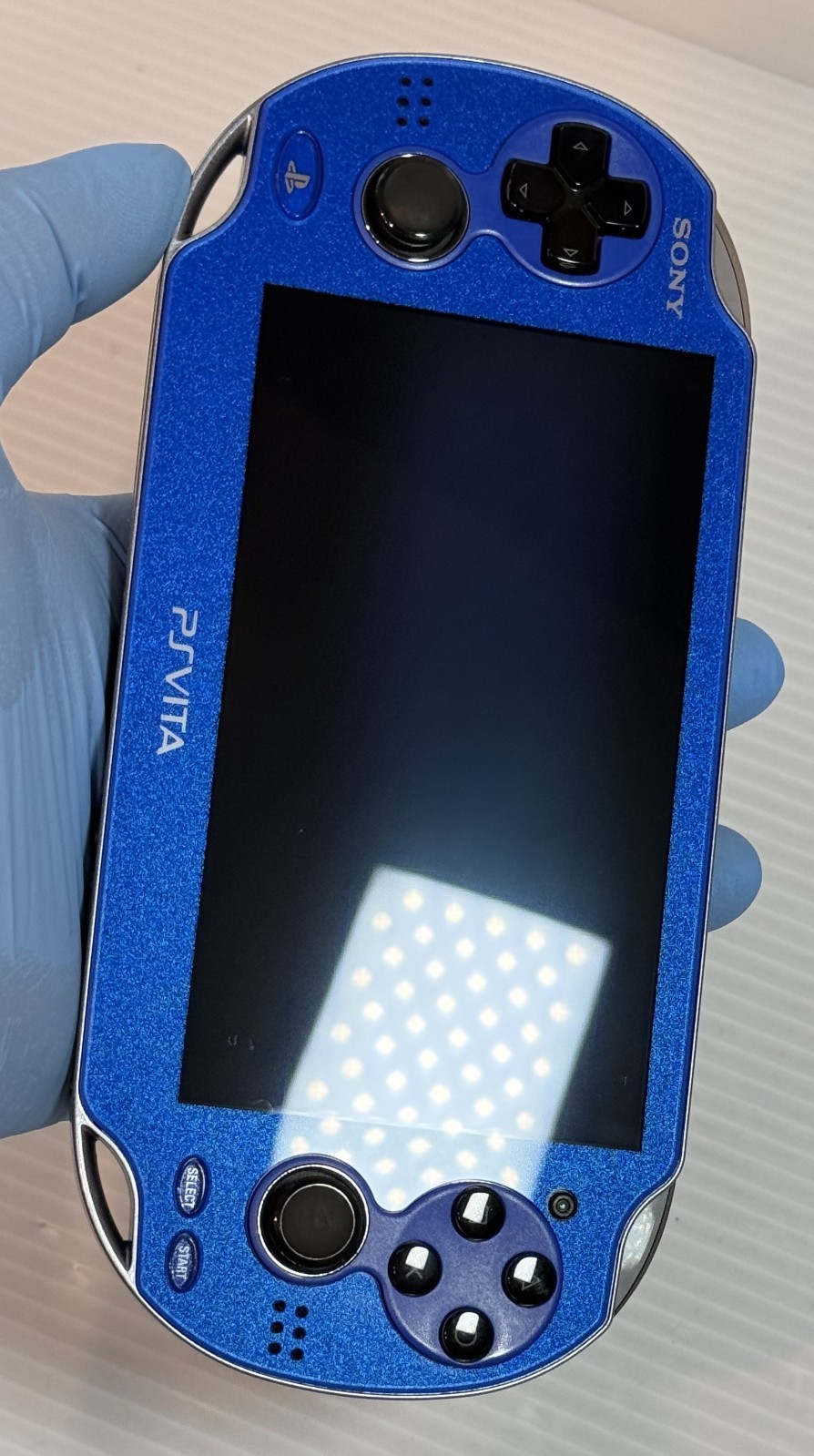Sony PS Vita PCH-1000 PCH 1000 Console Sapphire Blue w/32GB, Pouch – Excellent+