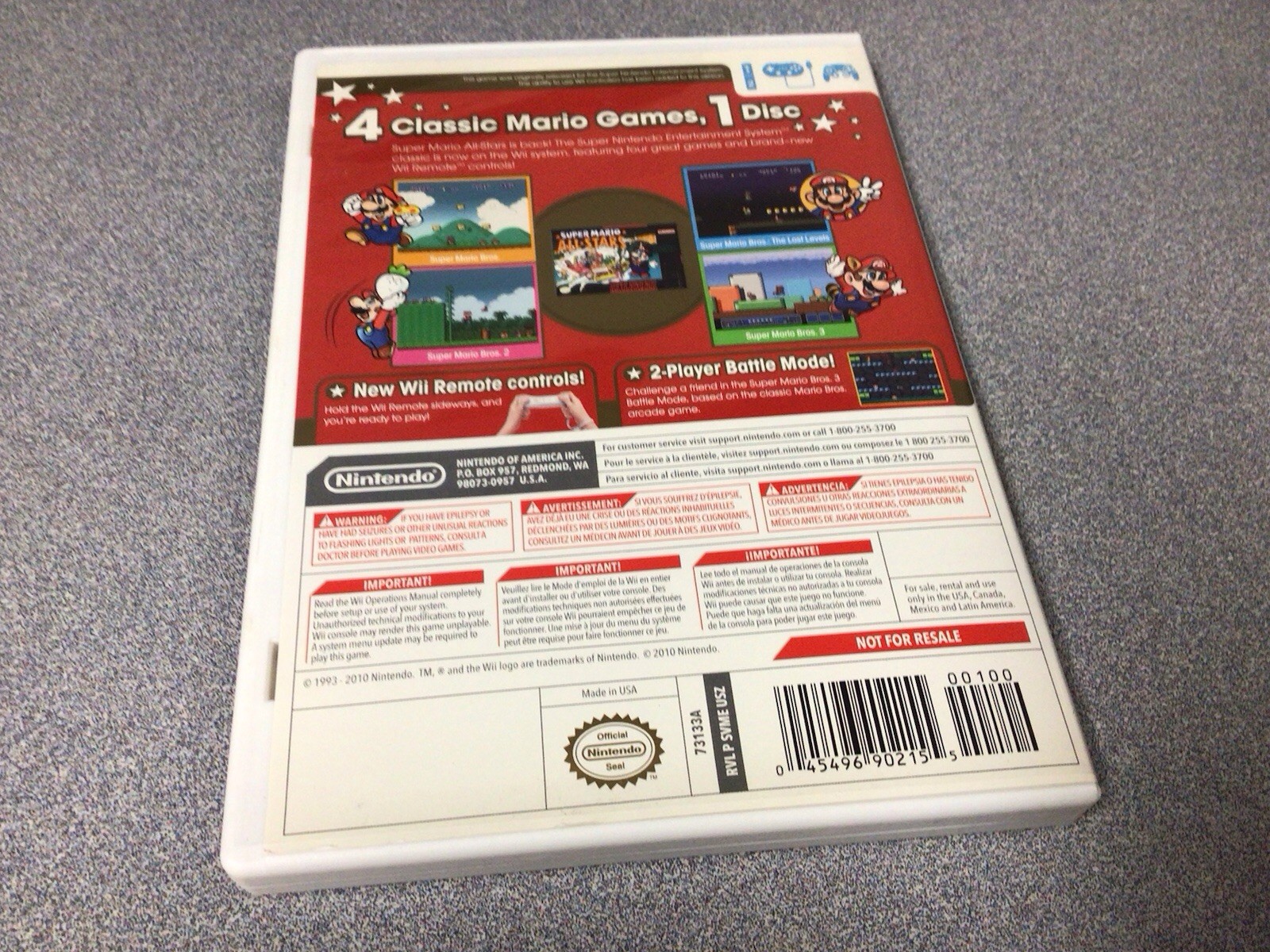 Super Mario All Stars 25th Anniversary Limited Edition for Wii USED