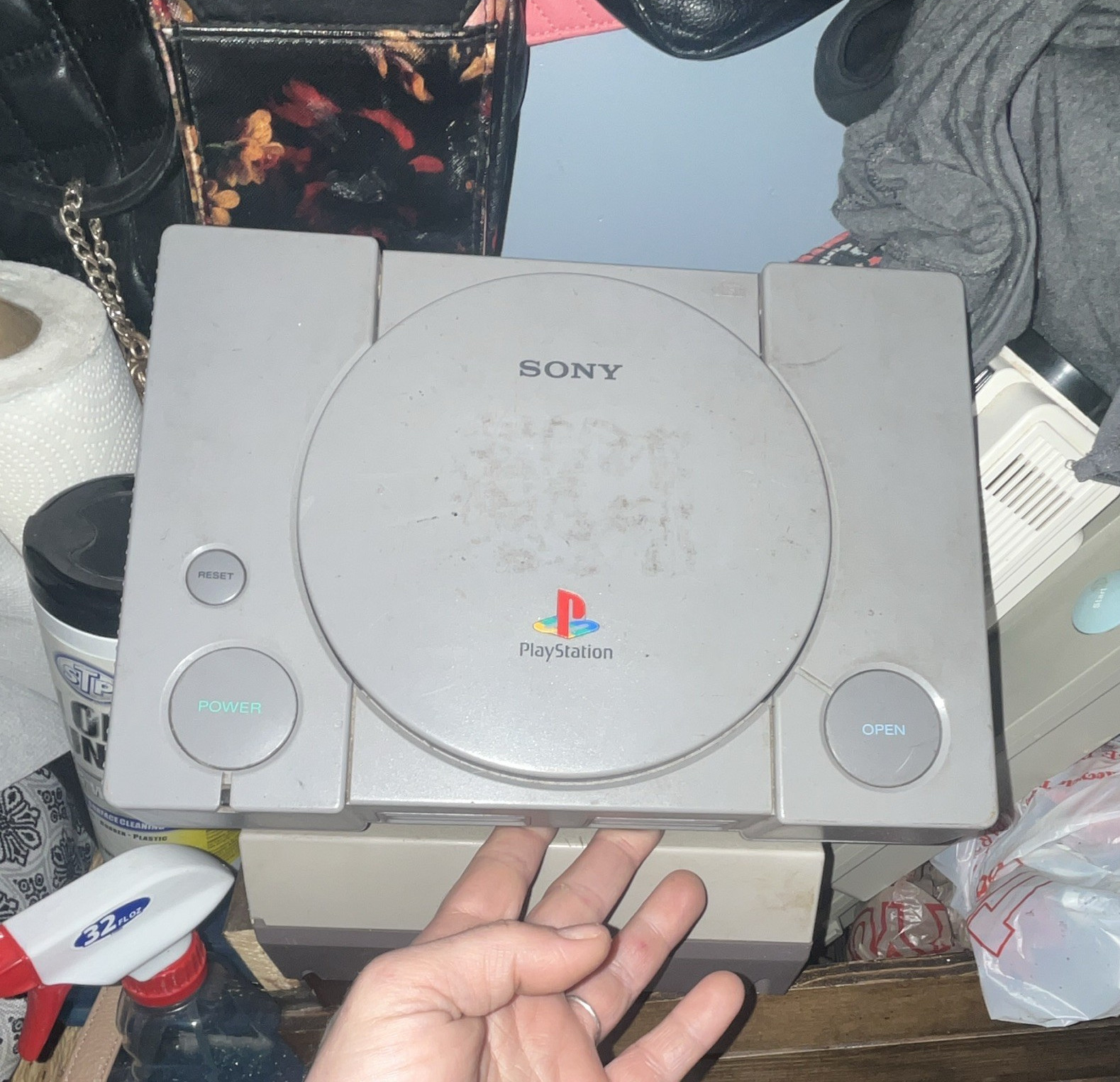 Sony PlayStation 1 PS1 Gray Home Console, Composite RCA, Under 480p