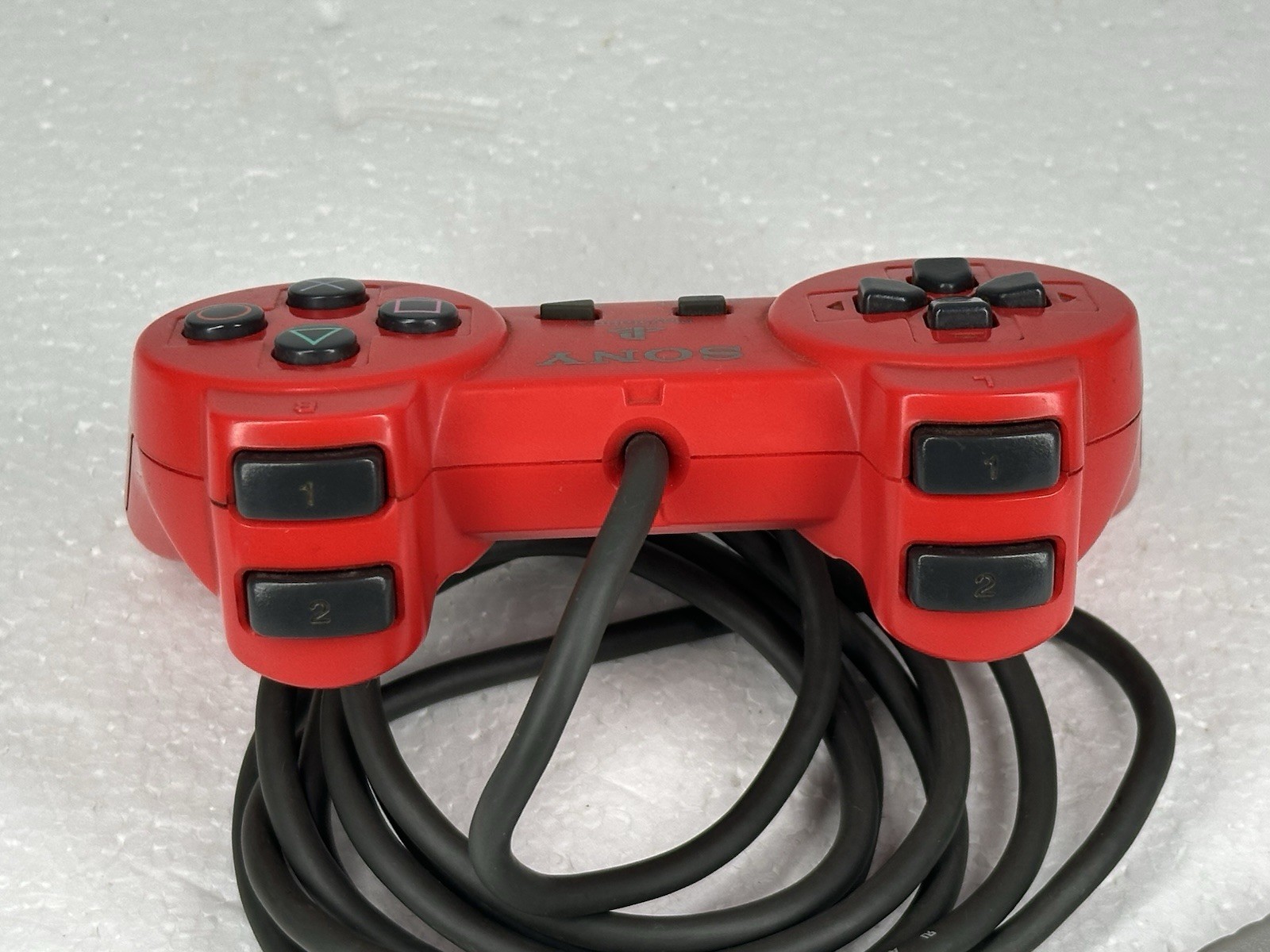 Official Sony PS1 Red Controller OEM SCPH-1080