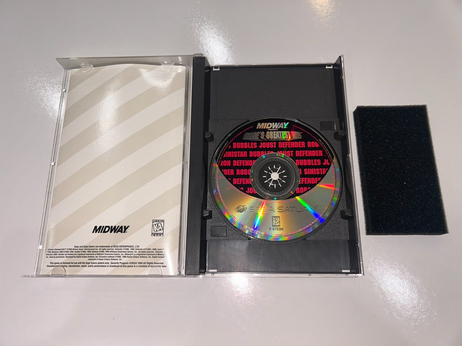 Midway Presents: Arcade’s Greatest Hits (Sega Saturn) CIB Complete w/Reg MINTY!