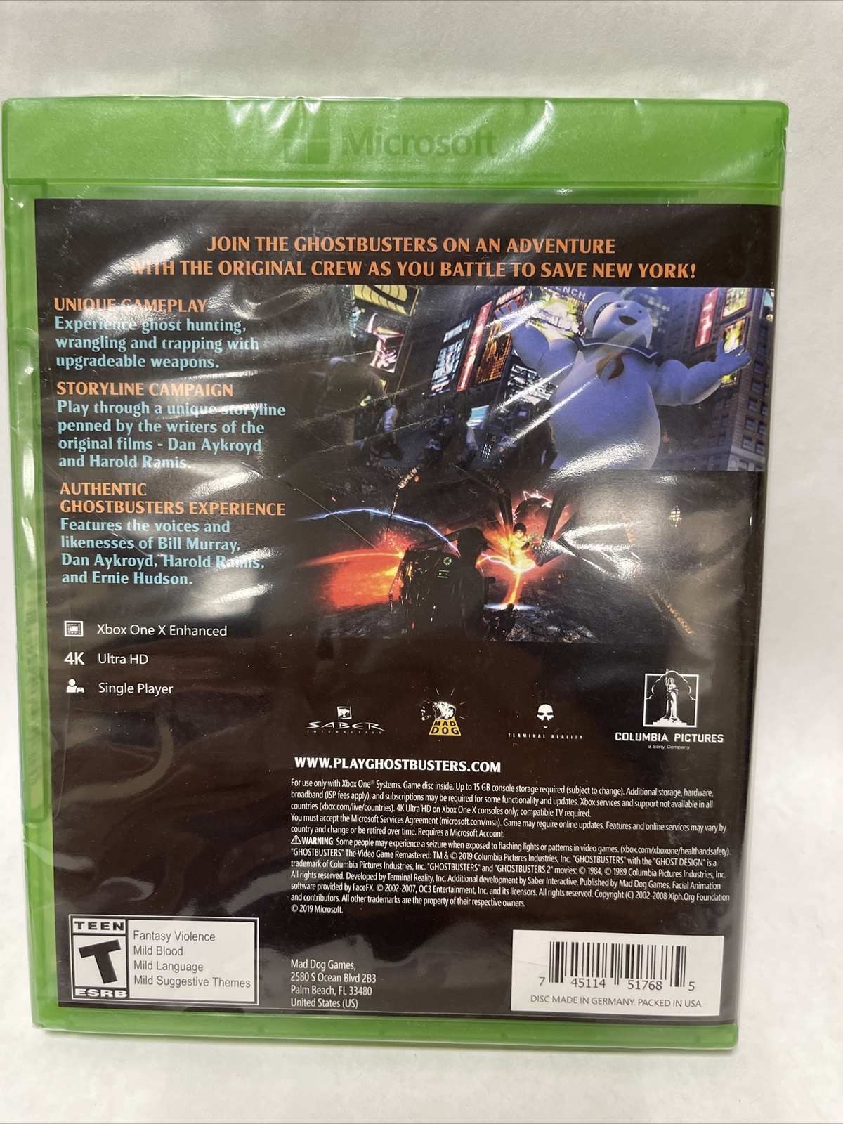 Ghostbusters: The Video Game Remastered 4K HD Xbox One Game Brand New Sealed