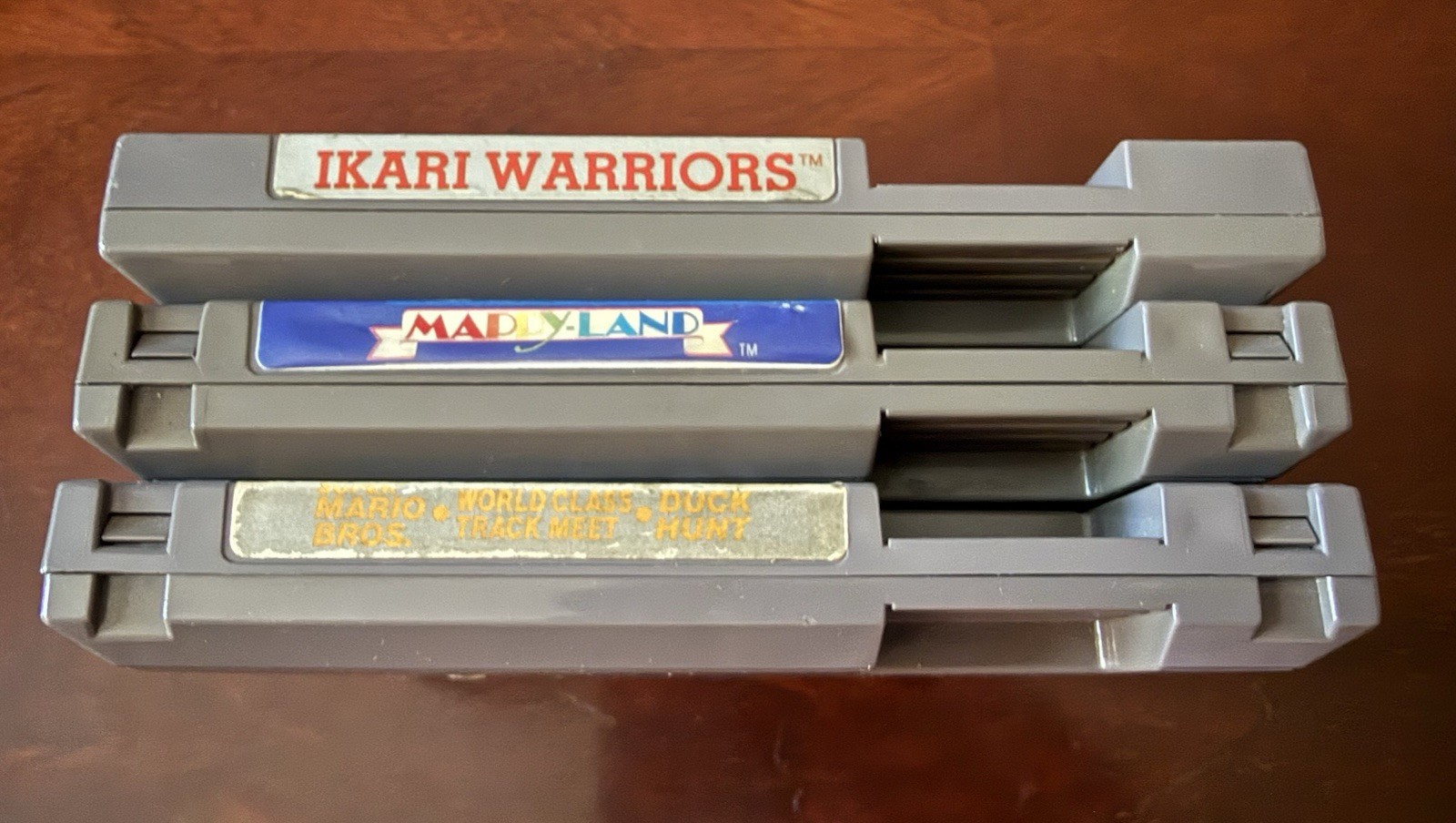 Nintendo NES Lot of 3! Ikari Warriors Mappyland Super Mario/Duck Hunt/Track Meet