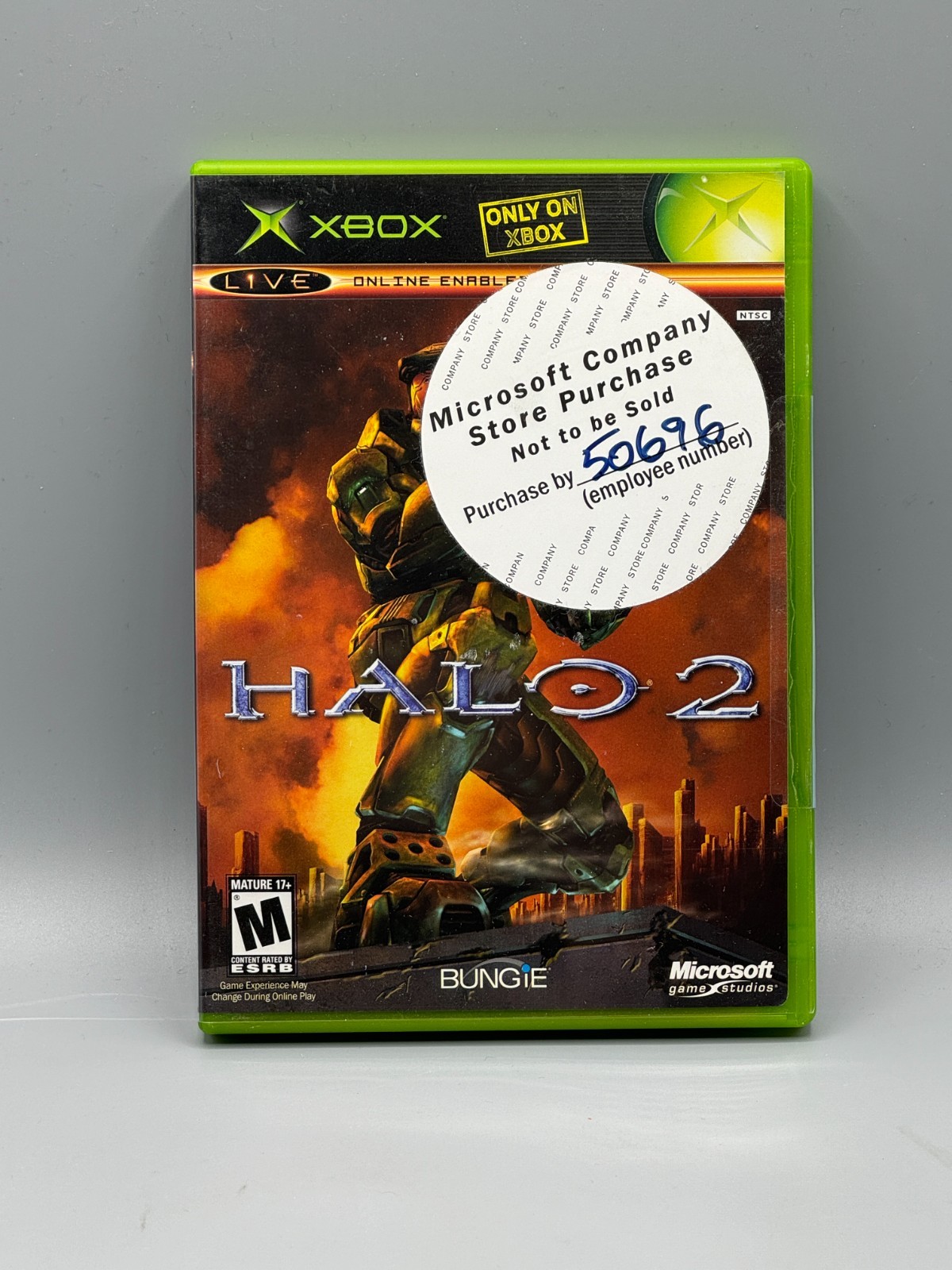 Halo 2 Microsoft Xbox Employee Store Sticker Sealed New Authentic