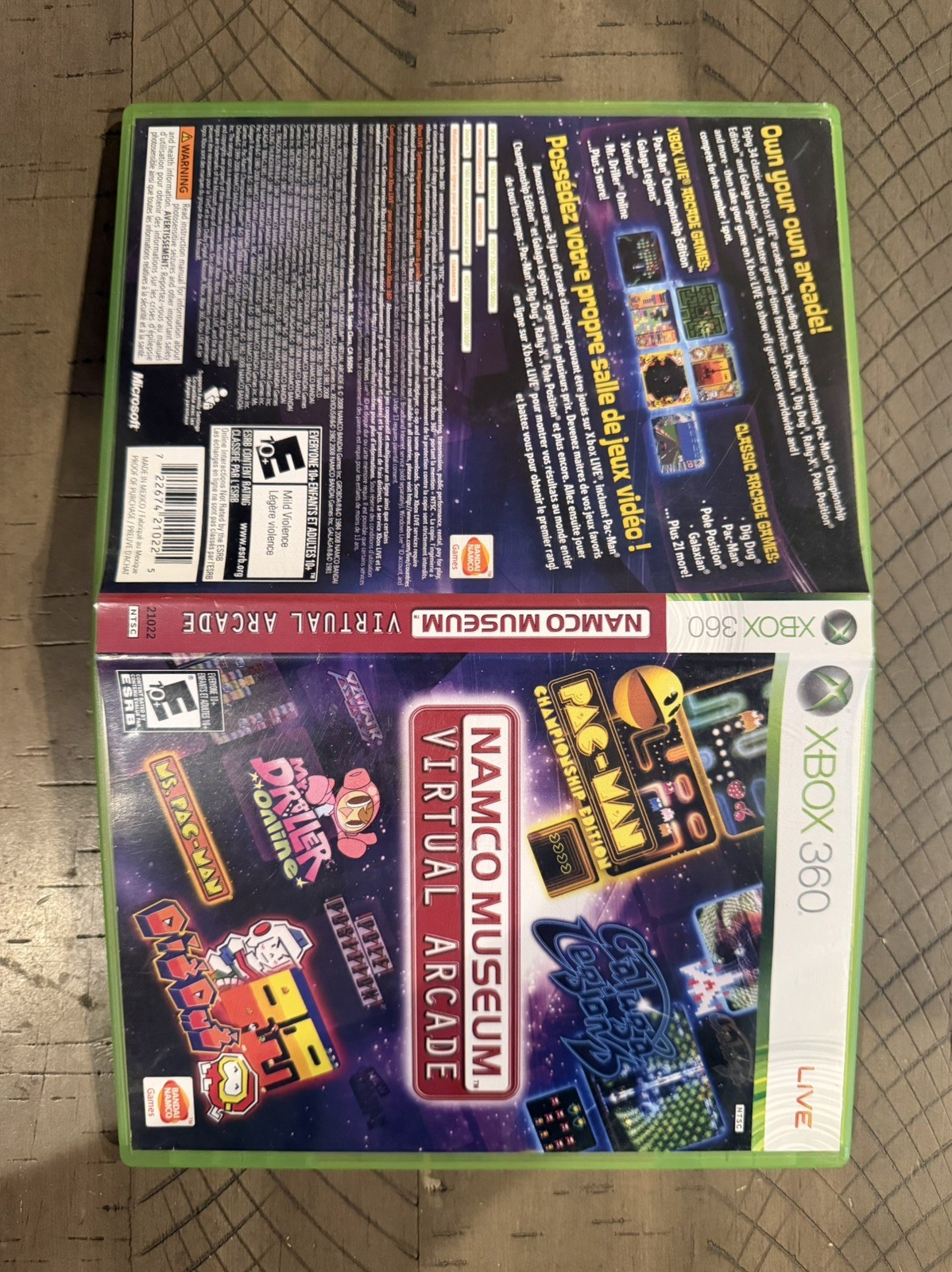 Namco Museum: Virtual Arcade; Boxed (Microsoft Xbox 360, 2008)