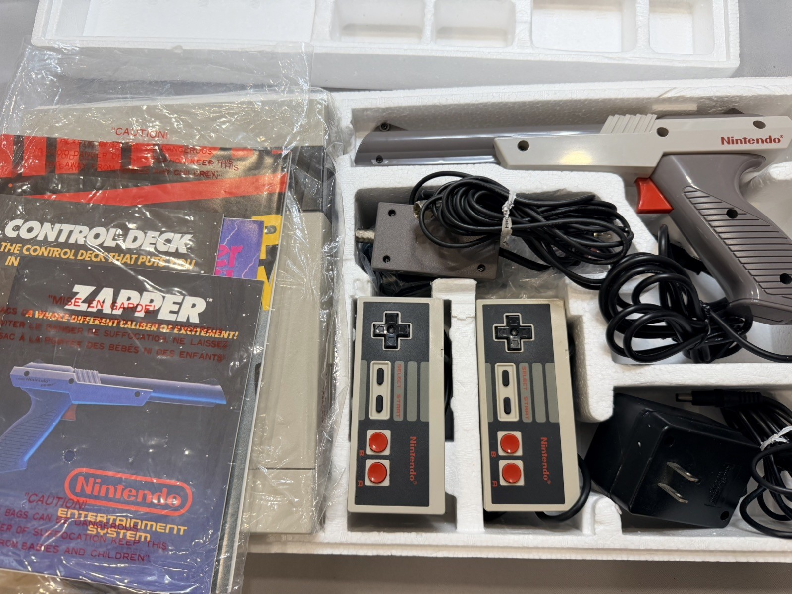 NES Nintendo Entertainment System Action Set – In Original Box Mario Duck Hunt