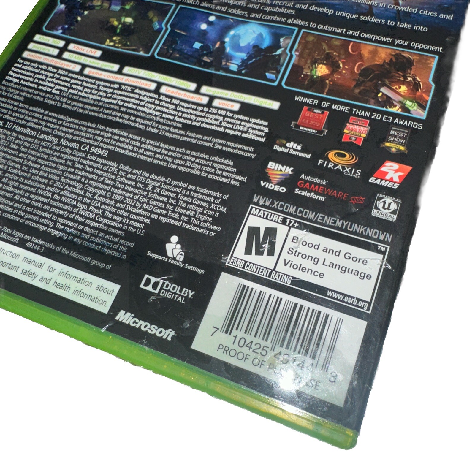 XCOM Enemy Unknown Microsoft Xbox 360 Tested and Working