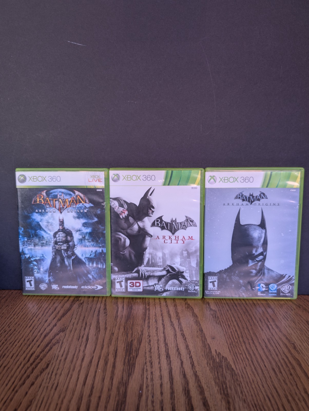 Batman Arkham Bundle: Origins, Asylum & City – Xbox 360 (CIB)