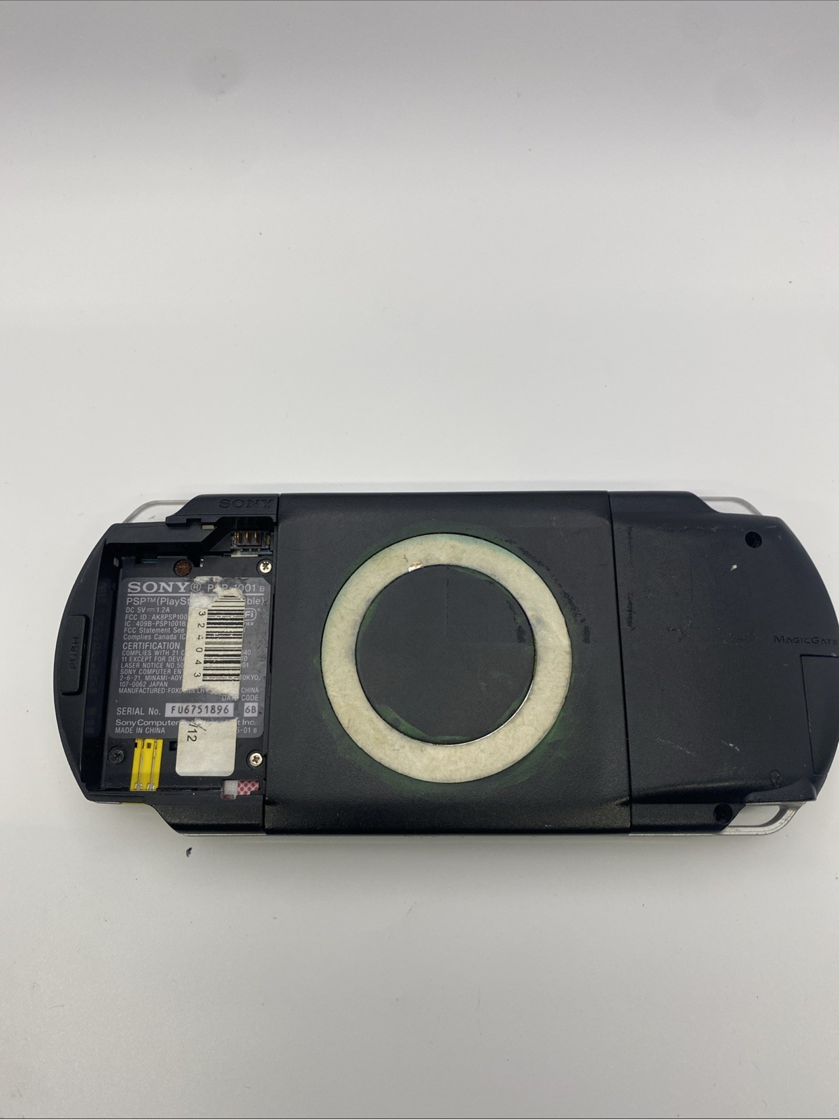 Sony PSP Console PSP-1001 Black For Parts Repair No battery