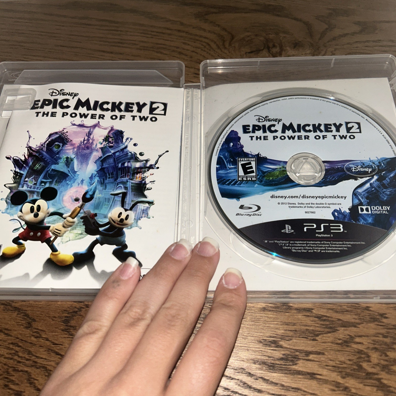 Disney Epic Mickey 2: The Power of Two Sony PS3 Complete with Manual
