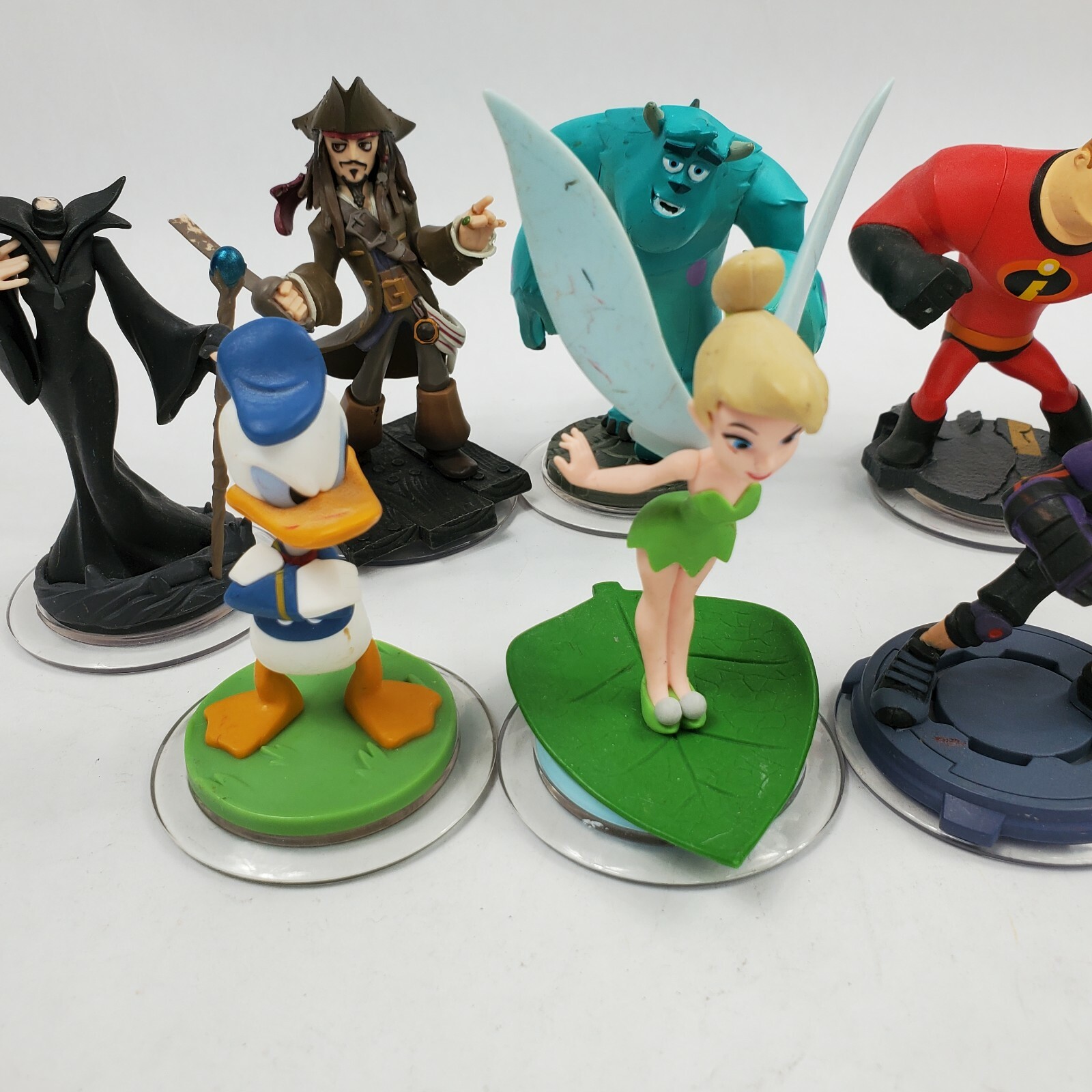 Disney Infinity Figures Lot of 9 Merida Tinkerbell Stitch Hiro Donald Duck Etc