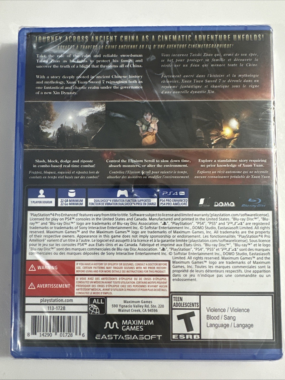 Xuan Yuan Sword 7 (Sony PlayStation 4, PS4) Brand New & Sealed