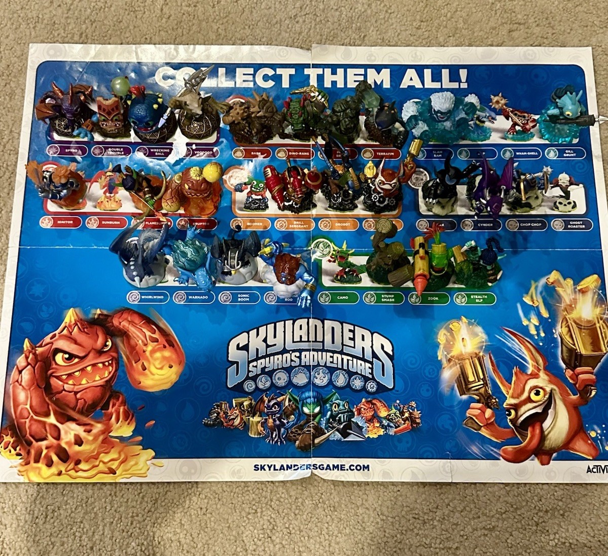 Skylanders Spyro’s Adventure Figure Lot – 3 FIGURES FOR $30