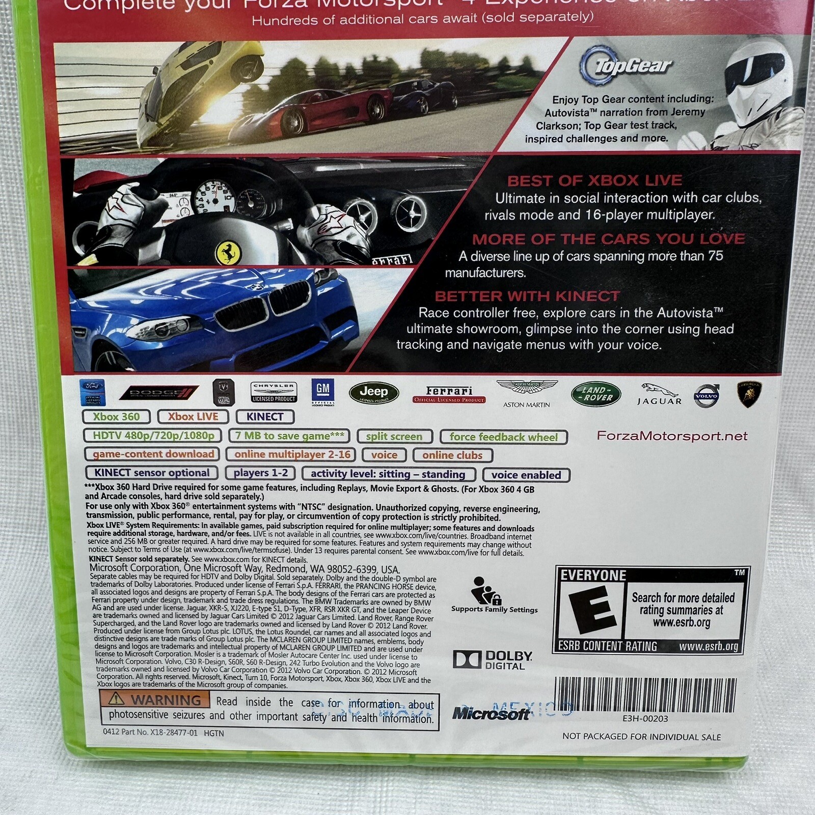 Forza Motorsport 4 — Essentials Edition Microsoft Xbox 360 NEW / SEALED