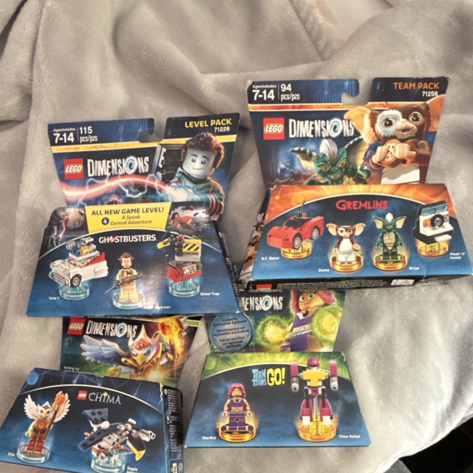 LEGO Dimensions Character Packs Gizmo Stripe Eagle Starfire Gremlins