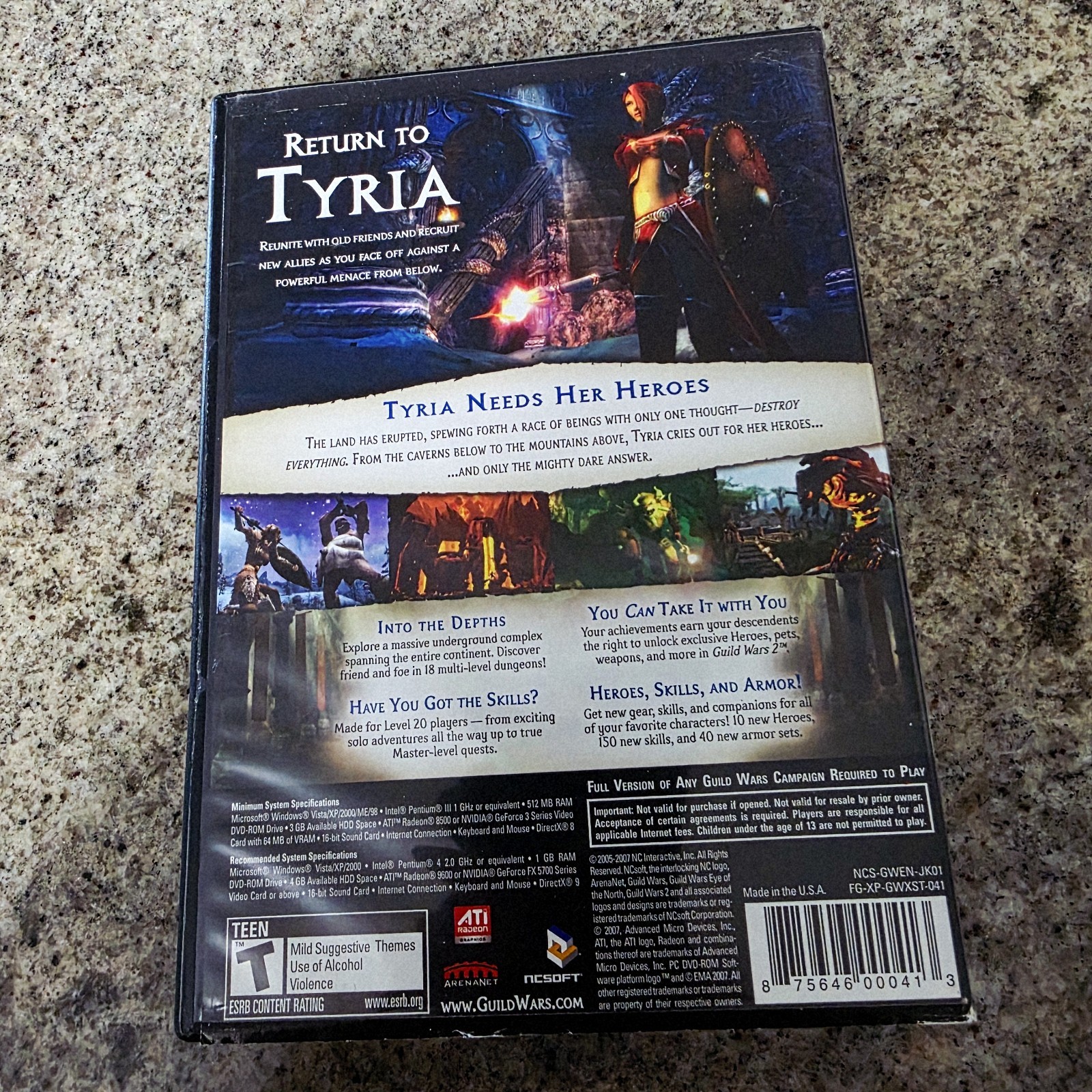 Guild Wars Eye of the North PC Game Lot Nightfall Key Booklet Tested Works 2007