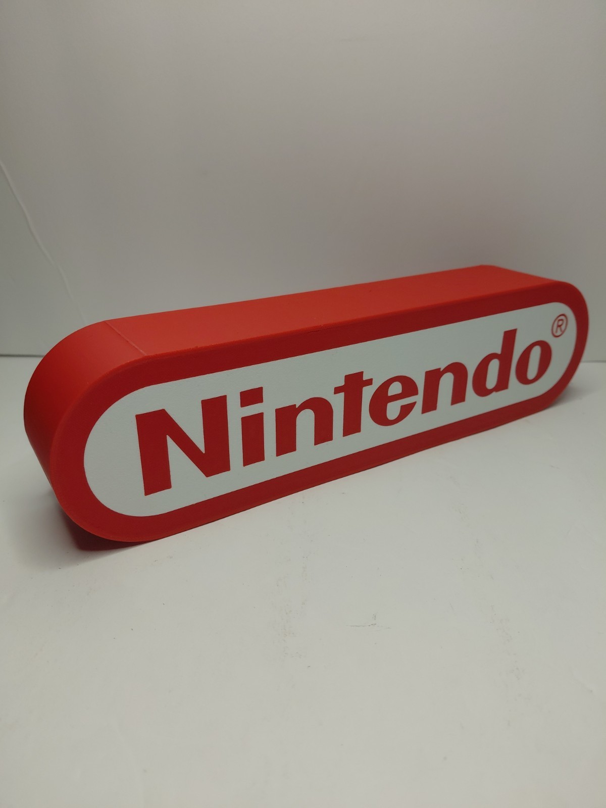 Large 3D Printed Nintendo Wall Art Game Logo Display Sign Light Box Ready
