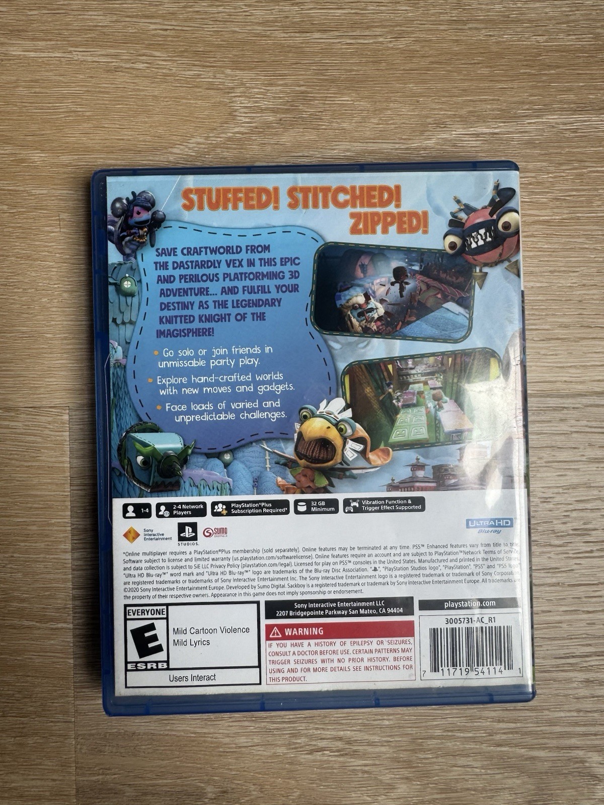 Sony Interactive Sackboy: A Big Adventure PS5 Multiplayer Online NTSC-U/C